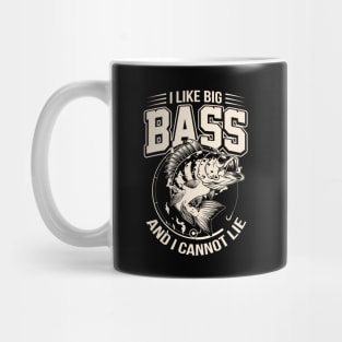 I Like Big Bass And I Cannot Lie 2 Funny Fishing Mug